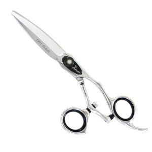 Professional 6.0” swivel hairdresser scissor for slide cutting, crafted in Japan with ergonomic handle